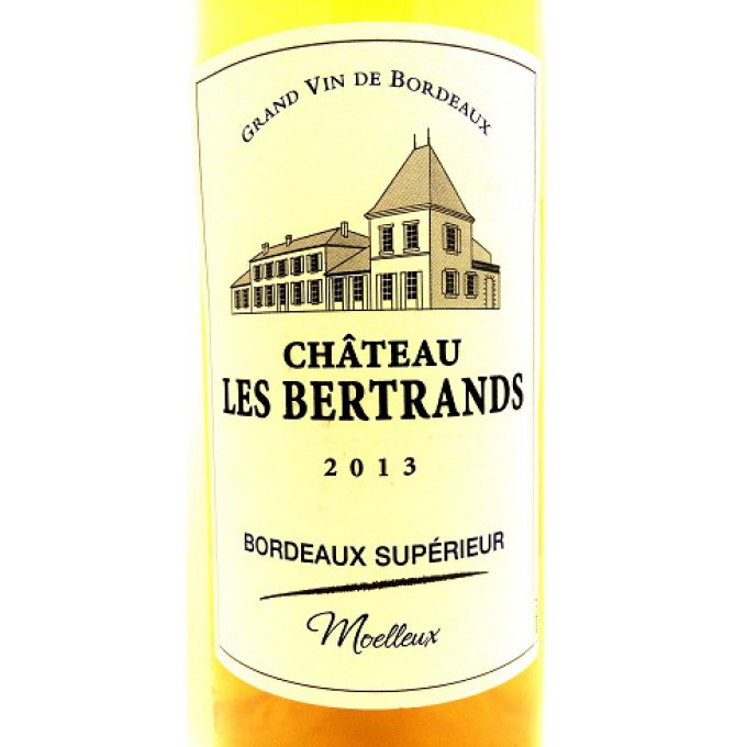 Vin blanc - Château Les Bertrands, Moelleux 2018 Bordeaux Supérieur (x6) (6x75cl)