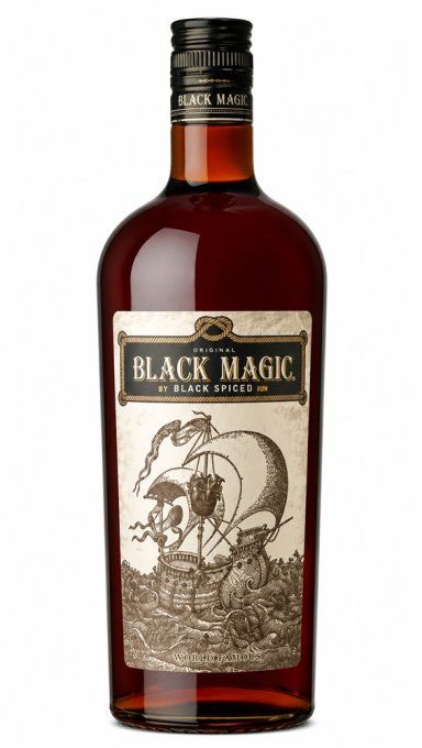 BLACK MAGIC – Black Spiced Rum – Porto Rico – 70 cl – sans étui