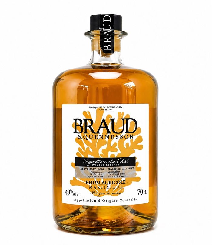 BRAUD & QUENNESSON Signature du Chai ESB – Rhum vieux agricole – Martinique – 70 cl – sans étui