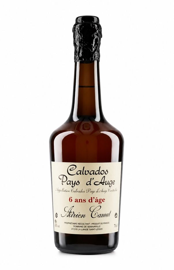 Calvados Pays d'Auge AOC Adrien Camut 6 ans – 70cl – avec étui 