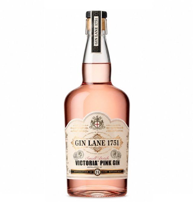 GIN LANE 1751 "Victoria Pink" – Pink Gin (Small Batch) – Angleterre – 70 cl