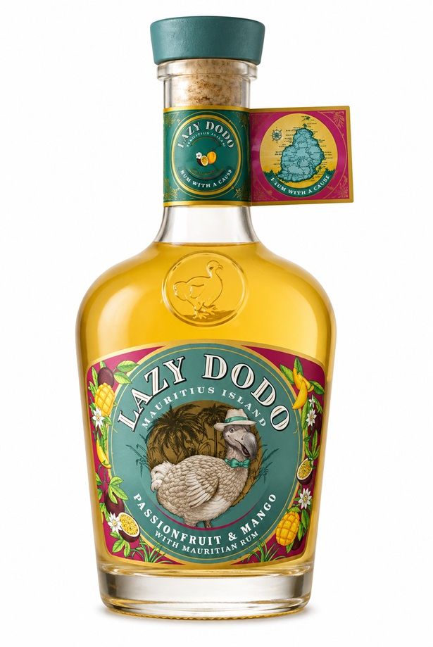 LAZY DODO Passion & Mangue – Rhum aromatisé – Île Maurice – 70 cl – sans étui