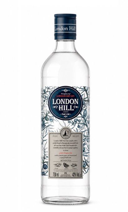 LONDON HILL Gin – London Dry Gin – Angleterre – 70 cl