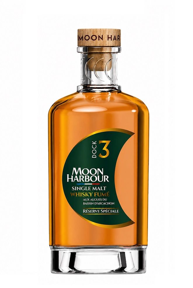MOON HARBOUR DOCK 3 – Single Malt Fumé aux algues 70cl – avec étui