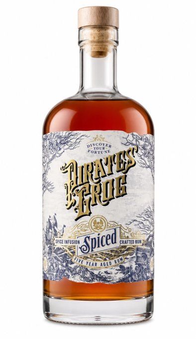 PIRATE'S GROG Spiced – Rhum épicé (vieilli 5 ans) – Honduras – 70 cl – sans étui