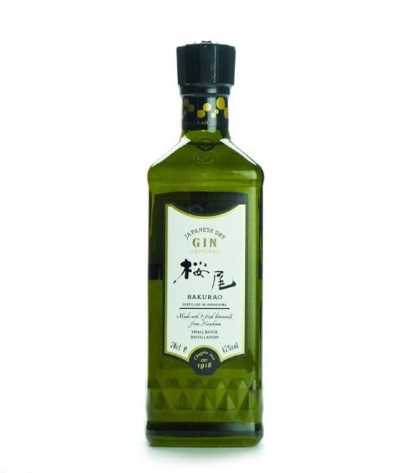 SAKURAO Gin Original – London Dry Gin – Japon – 70 cl – En coffret avec 1 verre