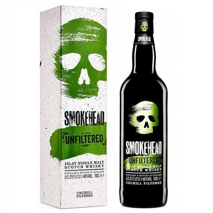 SMOKEHEAD Unfiltered – Islay 70cl – avec étui