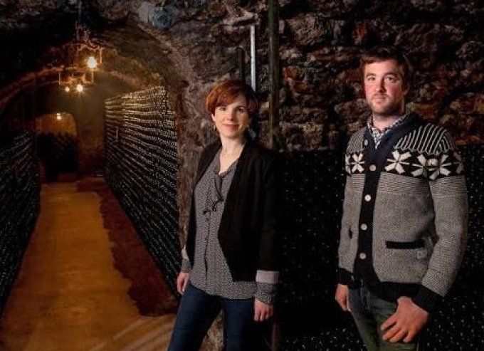 vignerons Champagne Louis Nicaise Brut Réserve Premier Cru dans leur cave