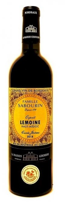 Vin Famille Sabourin Cuvée Jérôme AOC Haut-Médoc – vin rouge élevé 12 mois en barriques neuves