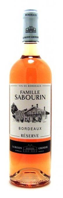 Vin Famille Sabourin Réserve Bordeaux Rosé – sec, léger et fruité, couleur claire