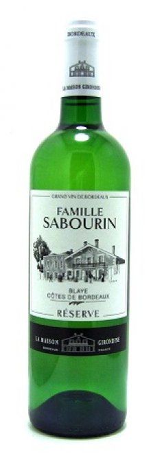 FAMILLE SABOURIN "RÉSERVE" Blanc 2022 (6x75cl)