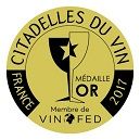 Médaille d'OR Concours International Citadelles du Vin 2017