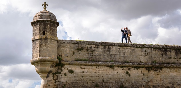 sur les remparts de la Citadelle de Blaye